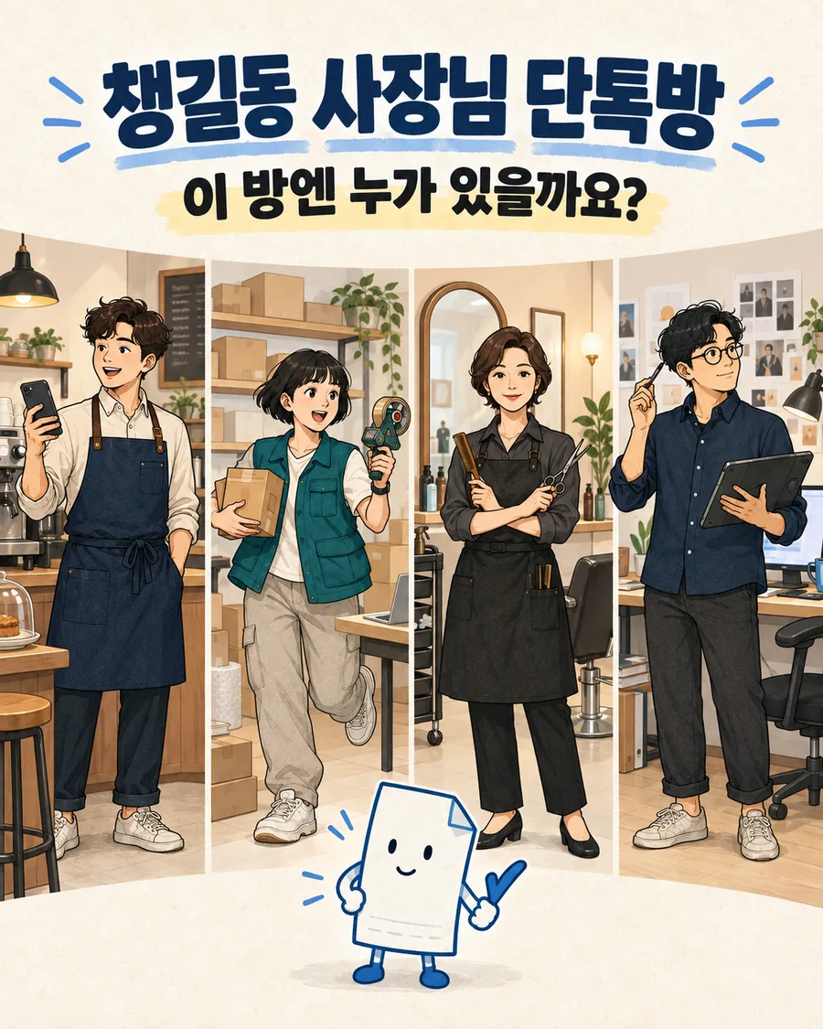 챙길동 사장님 단톡방을 소개합니다